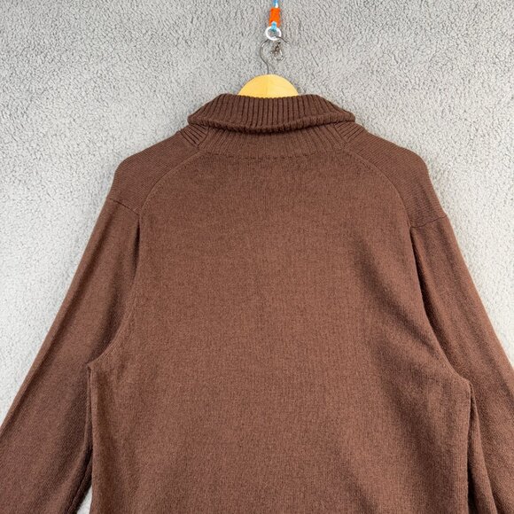 J. Crew Sweater Mens Size XL Brown Shawl Collar In Supersoft Lambswool Blend NWT - Picture 6 of 14